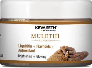 KEYA SETH AROMATHERAPY Mulethi Powder Face Pack for Women & Men, Brightening + Glowing Skin Yastimadhu