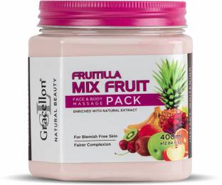 Gracellon Fruitilla Mix Fruit Face & Body Massage Pack | Gives Blemish Free Skin