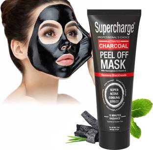 SUPERCHARGE Peel off Mask | Face Pack for DeTan & Blackhead Removal