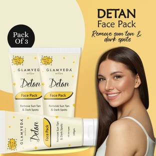 GLAMVEDA Detan Face Pack | Reduces Sun Tan , Hyperpigmentation & Dark Spots