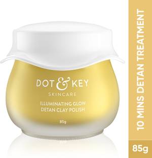 Dot & Key Green Tea & Sandalwood tan removal face mask for glowing skin, oily and dry skin