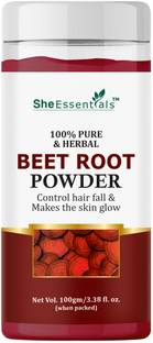 She Essentials Beetroot Powder for Hair Color, Hair Mask, Hair Dye Wine-Ride Shine