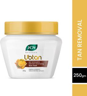 Joy Revivify Ubtan Face Mask Tan Removal & Blemish Minimising Mask With Saffron, Turmeric, Chickpea, Sandalwood & Almond Oil, Ubtan Face Pack Mask - No Parabens