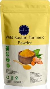 VEDICINE Organic Wild Turmeric Powder Kasturi Manjal Amba Haldi Jangli Haldi For Face and Skin Whitening