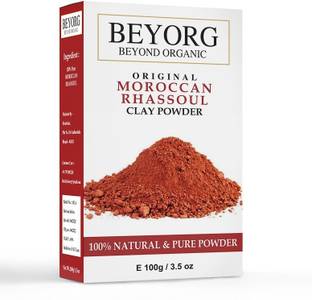 BEYORG Moroccan Rhassoul Clay For Acne, Radiance & Glow With No Added HarmFull Chemical