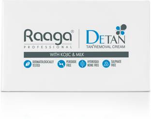 RAAGA PROFESSIONAL De-Tan Cream with and Milk (12g x 6 sachets)