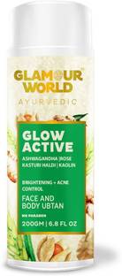 Glamour World Ayurvedic Glow Active Face & Body Grains for Sensitive Skin