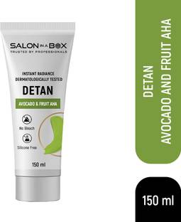 Salon In A box Detan | Avocado & Fruit AHA for Sensitive Skin | No Bleach