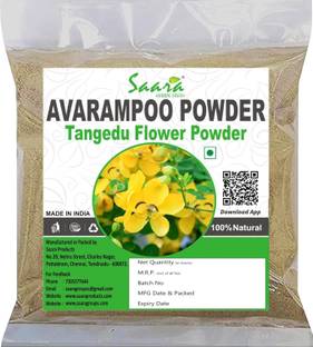SAARA PRODUCTS Avarampoo Powder,100G, Tarwar, Senna Auriculata, Tangedu Powder