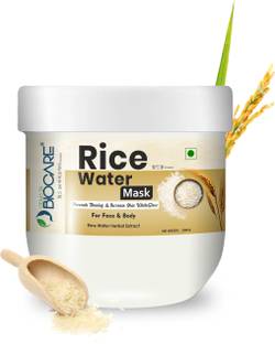 Gems24 Biocare Rice Water Face & Body Mask (200ml)-With Rice Water & Niacinamide for Glass Skin