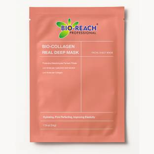Bio Reach Bio-Collagen Real Deep Korean Facial Sheet Mask|Hyaluronic Acid |Skin Elasticity