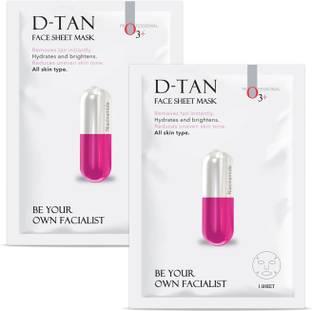 O3+ Facialist Dtan Face Sheet Mask with Niacinamide for Even Facial Skin Tone