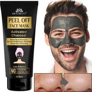 INTIMIFY Advanced Activated Charcoal Peel Off Mask, Enriched With Neem, Aloe vera