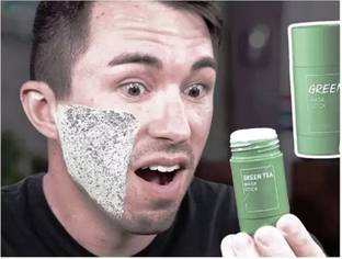 GABBU Green Mask Stick For Face, Blackhead Remover Green Tea Deep Pore Cleansing.