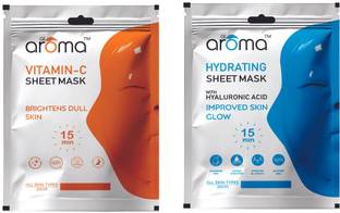 alaroma Hydrating Sheet Mask With Hyaluronic Acid + Vitamin C Sheet Mask