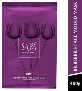 SARA Bilberries Face Mould Mask With Mint Extract For DeTanning &Brightens Skin Tone