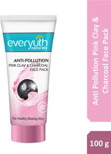 Everyuth Naturals Anti Pollution Pink Clay & Charcoal Face Pack