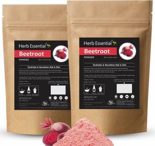 Herb Essential Beetroot Powder | Hydrates & Nourishes Hair & Skin, 100g ( Pack of 2)