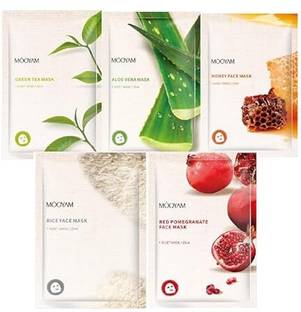 ZOZU unisex collagen instant glow face sheet mask for healthy and natural skin