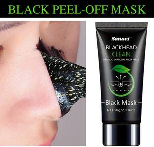 Sonavi Charcoal Peel-Off Mask for Acne and Blackheads | Peel Off Mask