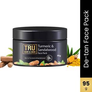 TRU HAIR & SKIN Turmeric & Sandalwood De-Tan Face Pack