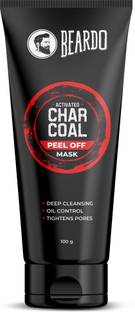 BEARDO Charcoal Peel Off Mask for Men | Face Mask for Glowing Skin |Detoxing Facial Kit