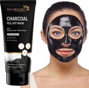 7days natural Activated Charcoal Peel Off Mask for Dark Spot Acne Black head face mask