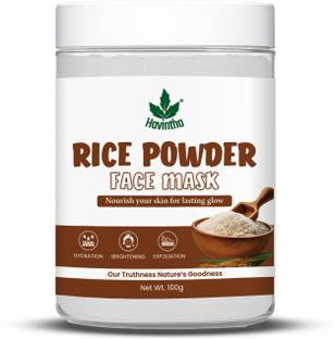 Havintha Rice Powder Mask - Brightening & Smoothing | Rice Mask - Natural Exfoliation