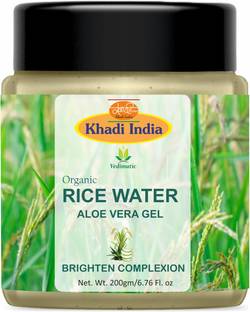 vedimatic Khadi Rice Water Aloe Vera Gel 100% Natural for Body Skin Treatment| Moisturizer