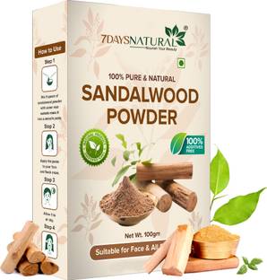 7 Days Natural Organic Sandalwood Face Pack Powder