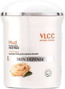 VLCC Skin Defense Mud Face Pack For Deep Cleanse,Tightens & Brighten Skin