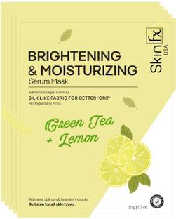 Skin FX Brightening & Moisturizing Serum Mask Combo Pack of 6