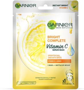 GARNIER Skin Naturals,Bright Complete,Face Serum Sheet Mask