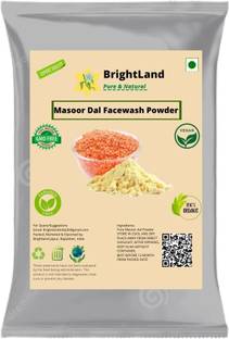 Brightland 100% Pure and Natural Masoor Dal (RED LENTILS) Facewash Powder