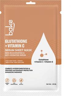 Bake Glutathione Sheet Mask for Glowing Skin & Skin Brightening with Vitamin C