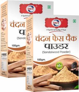 UCY Sandalwood (Chandan) Face Pack Powder - Pack of 2