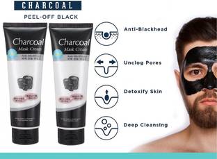 tanvi27 Charcoal Oil Control Anti-Acne Deep Cleansing Blackhead Remover Peel Off Mask