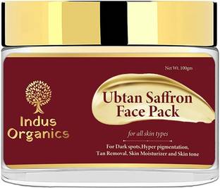 Indus Organics Ubtan Saffron Face Pack for Skin multiple benefits