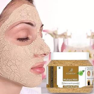 NEWISH : Skin Cleansing Multani Mitti (Fullers Earth) Face Mask For Soft And Blemish Free Skin (175 g)