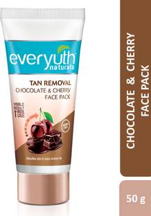 Everyuth Naturals Tan Removal Chocolate & Cherry D tan Face Pack | Brightens & Cleans
