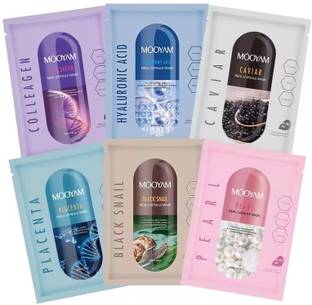 Mooyam face sheet mask pack of 6