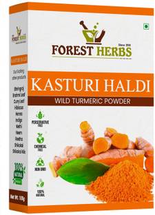 Forest Herbs Wild Turmeric Powder Kasturi Manjal Amba Haldi Jangli Haldi Face Skin Whitening