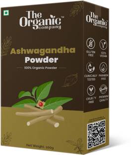 The Organic Company Ashwagandha Dry Leaves Powder | Hair Growth | Height Growth | Natural | Edible