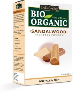 Indus Valley Bio Organic Sandalwood Powder (Chandan powder) for Face Pack & Skin Care
