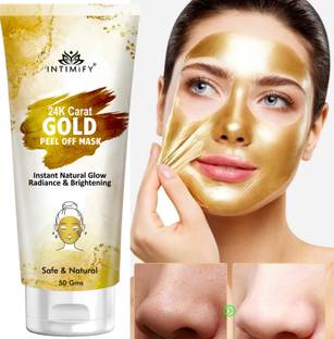 INTIMIFY Gold Peel Of Mask, Removes Blackheads, Brightening & Whitening For Women & Men