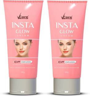 Vcare Insta Glow Cream, 50 g, (Pack of 2)