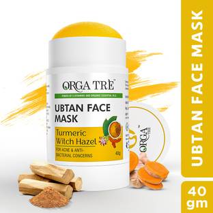Orgatre Ubtan Face Mask With Turmeric & Sandalwood For Instant Glowing & Soft Skin