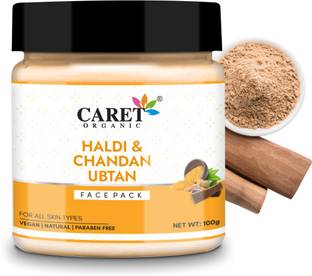 Caret Organic Haldi Chandan Ubtan Face Pack | Anti-Aging, Reduce Dark Spots, Wrinkles