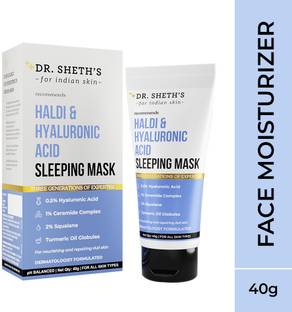 Dr. Sheth's Haldi And Acid Sleeping Mask Cream For Even Tone, Acne & Dullness