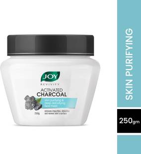 Joy Revivify Activated Charcoal Mask Deep Detoxifying & Purifying With Tea Tree, Apple Cider, Eucalyptus, Vinegar, Bentonite Clay & Charcoal Face Mask - No Parabens